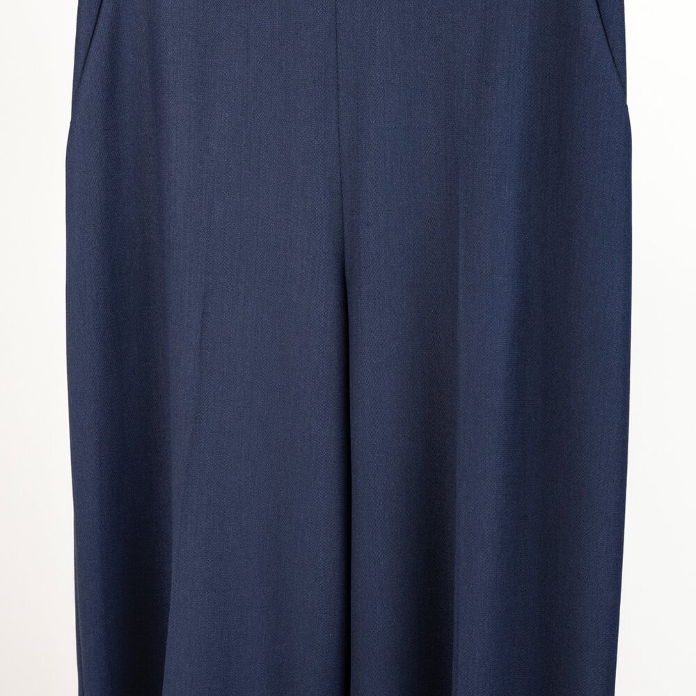 Oscar de la Renta Blue Wide Pant - Picture 3 of 9